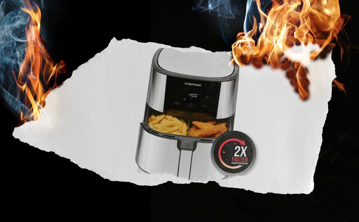 Chefman 8-Quart Stainless Steel Air Fryer in the Air Fryers department at