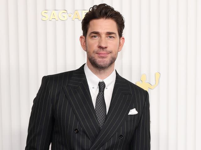 <p>Amy Sussman/WireImage</p> John Krasinski attends the 29th Annual Screen Actors Guild Awards on February 26, 2023 in Los Angeles, California.