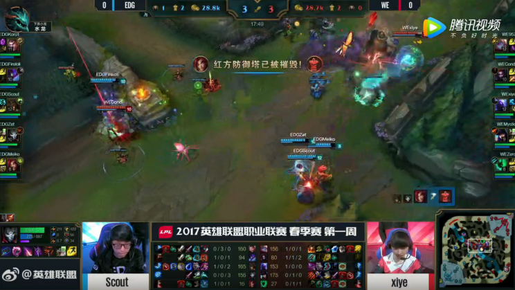 EDG avoid the flank using stronger top side vision and WE's poor timing