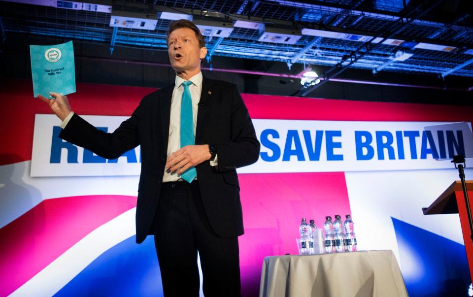 Richard Tice told the conference that Britain was now 'broken' amid 'collapsing' law and order