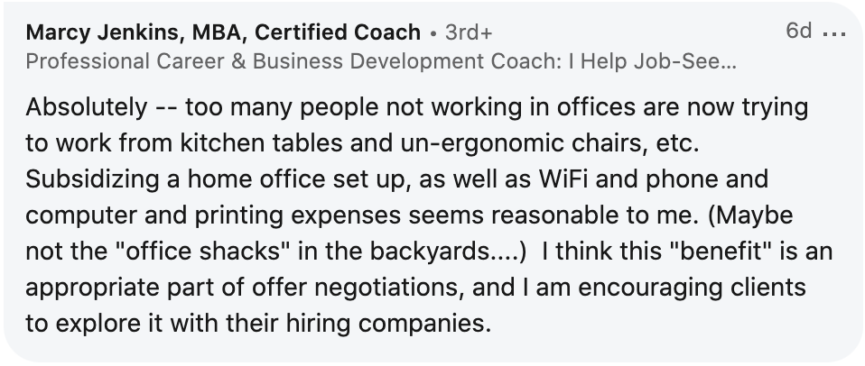 linkedin comment