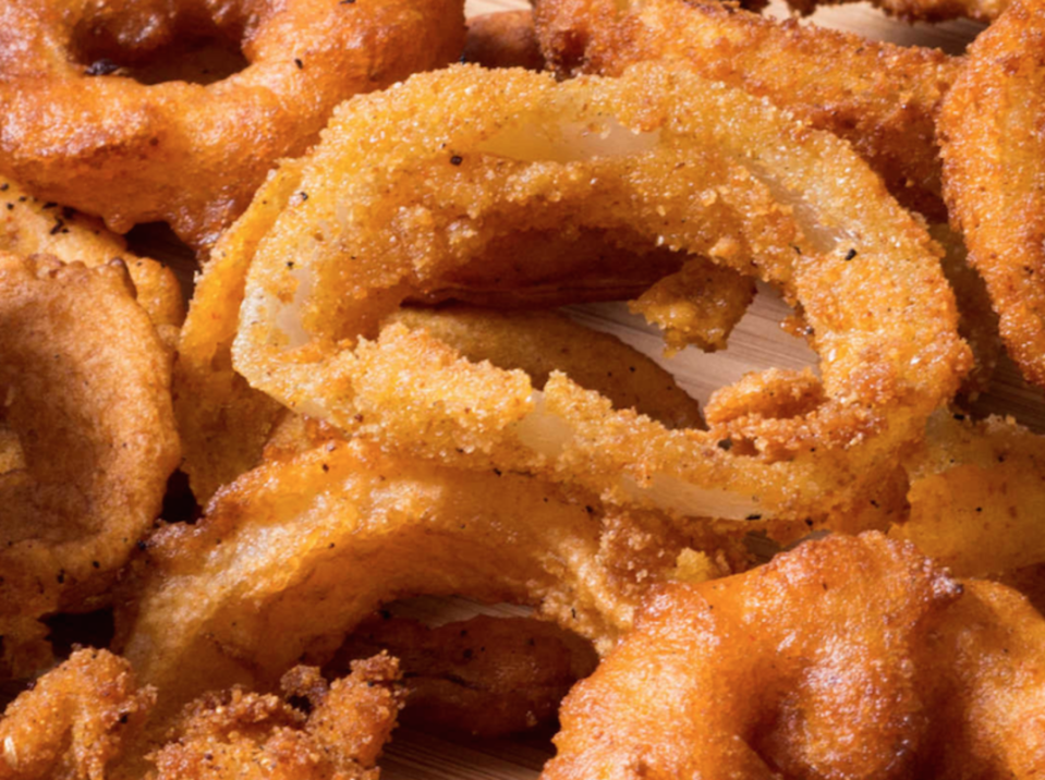 <p>The Sugar Free Diva</p><p>These onion rings are lower in carbs and are made in an air fryer. They can be made gluten-free and keto too. Great recipe for snacking or for meals such as dinner or lunch.</p><p><strong>Get the recipe: <a href="https://thesugarfreediva.com/low-carb-air-fried-onion-rings/" rel="nofollow noopener" target="_blank" data-ylk="slk:Low-Carb Air Fried Onion Rings;elm:context_link;itc:0;sec:content-canvas" class="link ">Low-Carb Air Fried Onion Rings</a></strong></p>