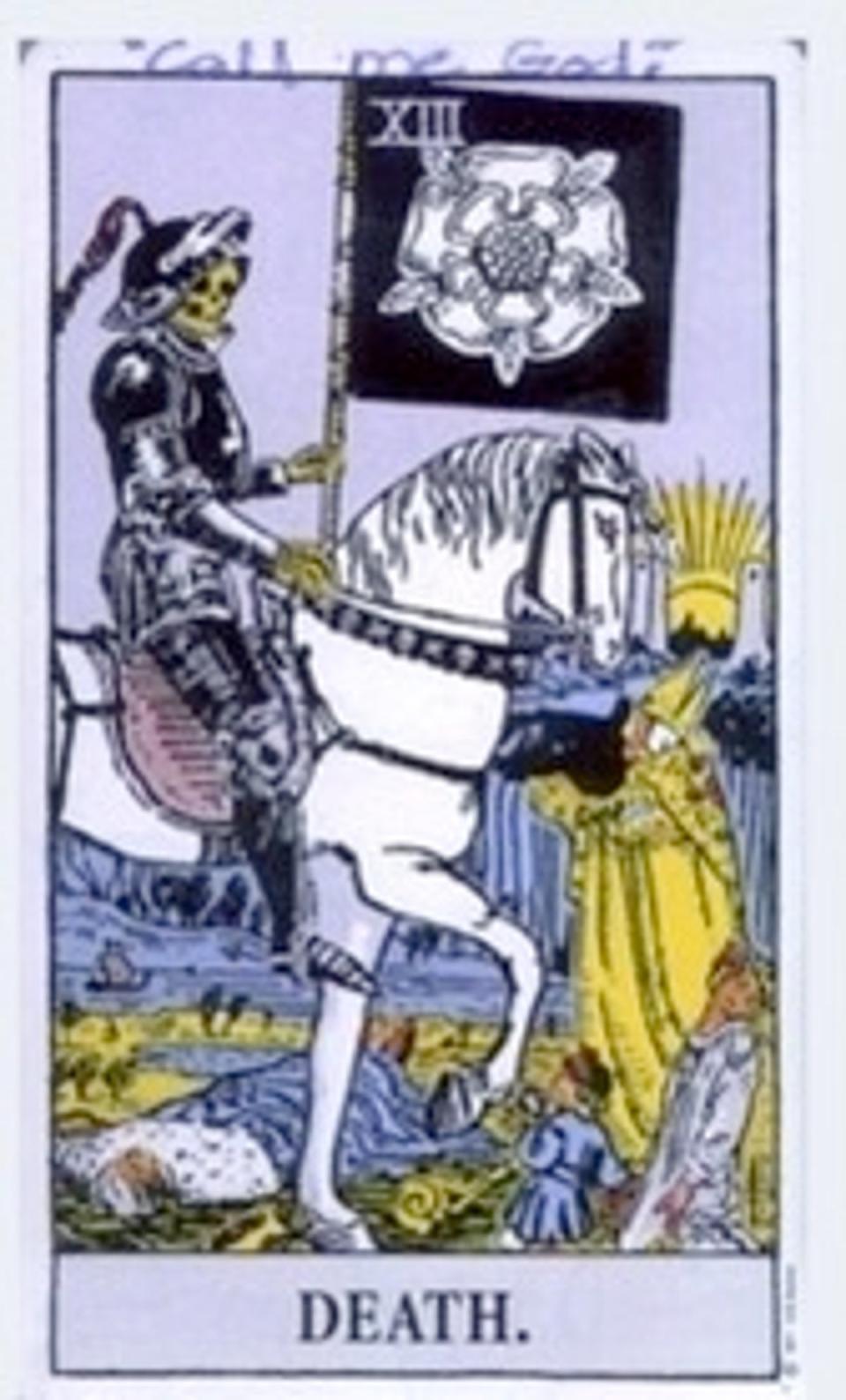 The DC Snipers left this tarot card at one of the crime scenes (FBI)