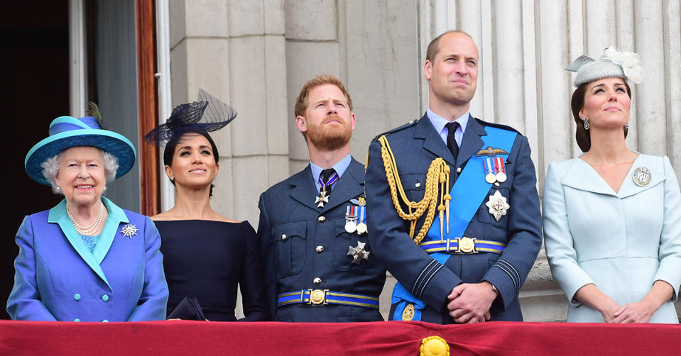 Meghan Markle took a swipe at the royal family, telling people to 'be themselves' no matter what, in her first podcast after the Queen's death. Photo: Getty