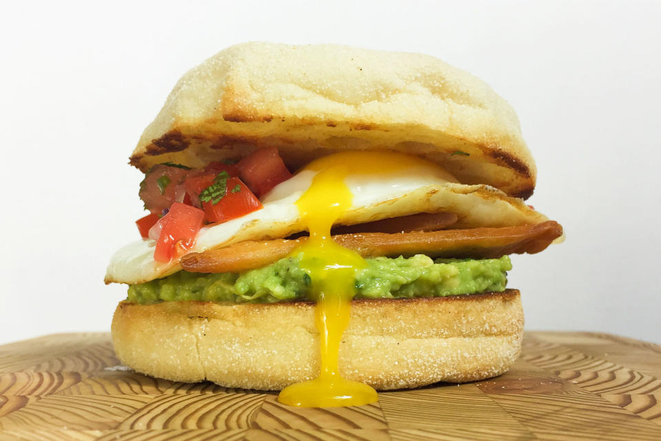 Huevos Rancheros Breakfast Sandwich