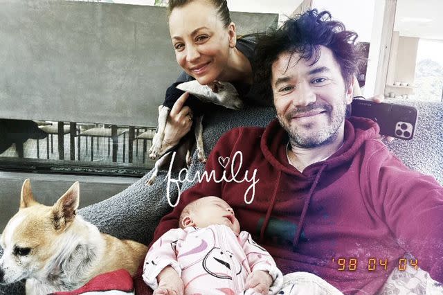 Tom Pelphrey/Instagram Kaley Cuoco, Tom Pelphrey and daughter Matilda