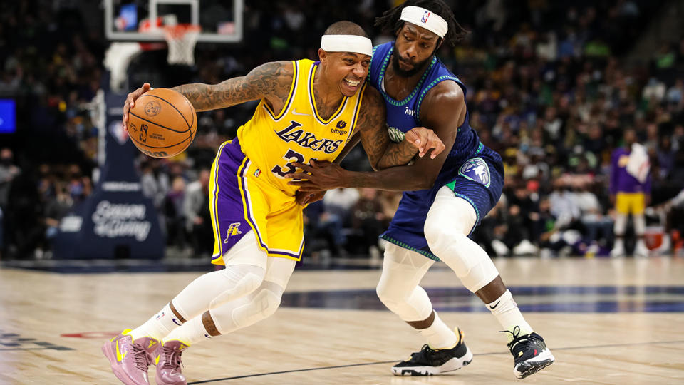 Isaiah Thomas has made is return to the NBA on a 10-day contract for the Lakers, who have been decimated by injury. (Photo by David Berding/Getty Images)