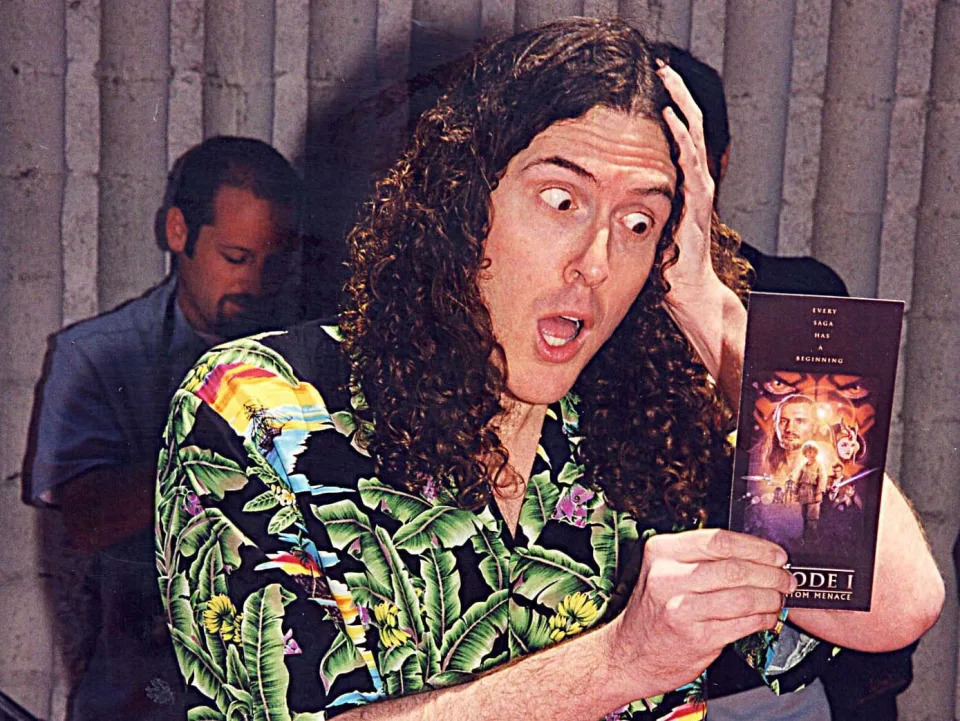 Weird Al Yankovic at the 1999 premiere of Star Wars: Phantom Menace in Los Angeles. (Photo by Jeff Kravitz/FilmMagic, Inc)