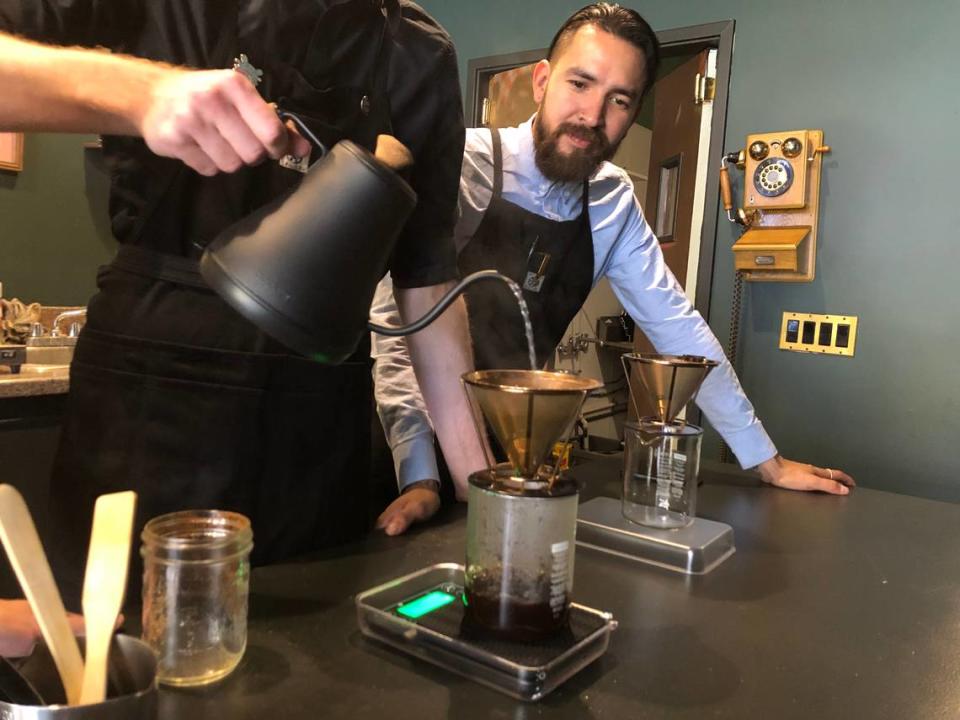 Julian Contreras opened Kin Coffee Bar with his brother, Christian, in August 2019.