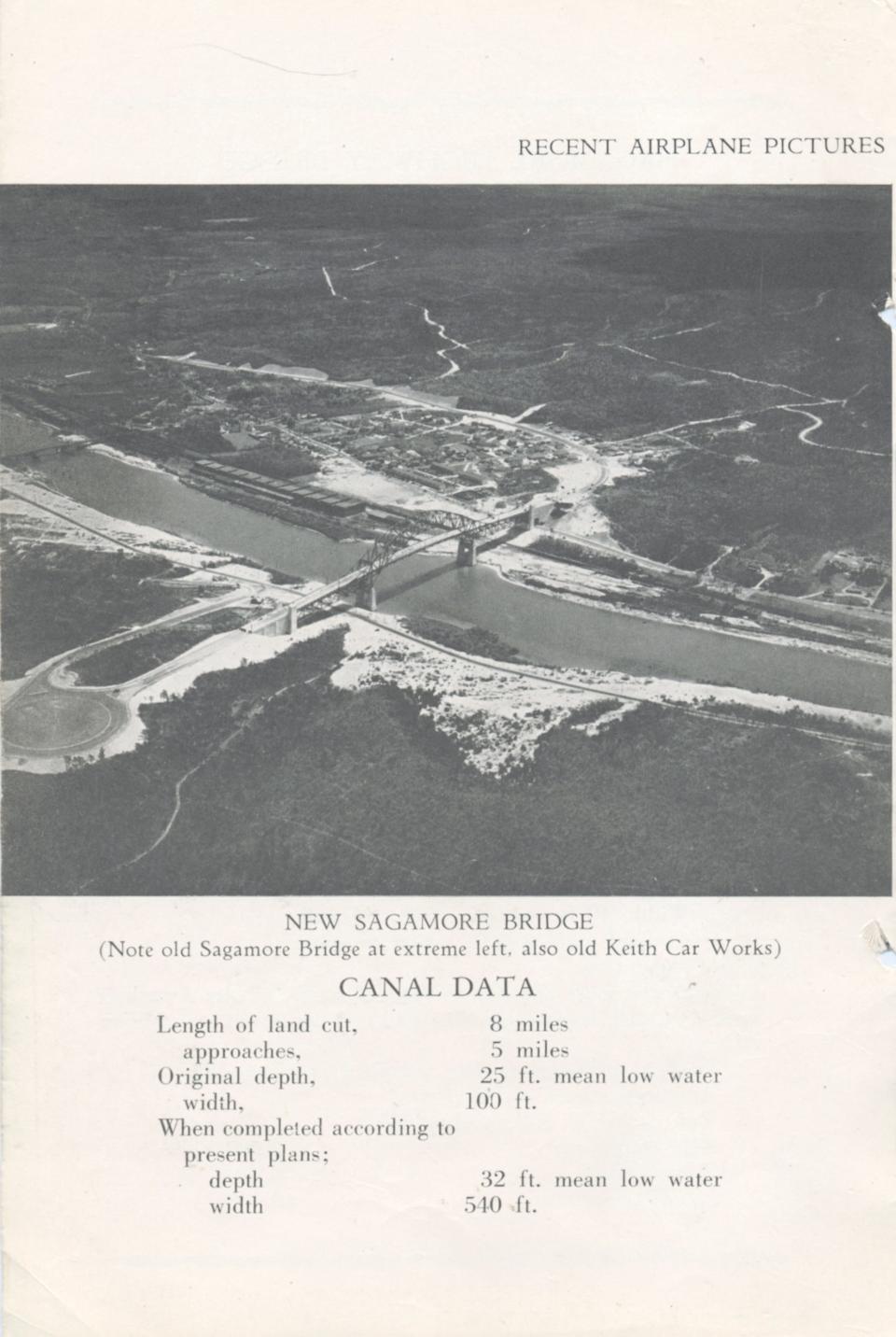 The new Sagamore Bridge is shown in the official program for the opening of the Cape Cod Canal bridges on June 22, 1935.