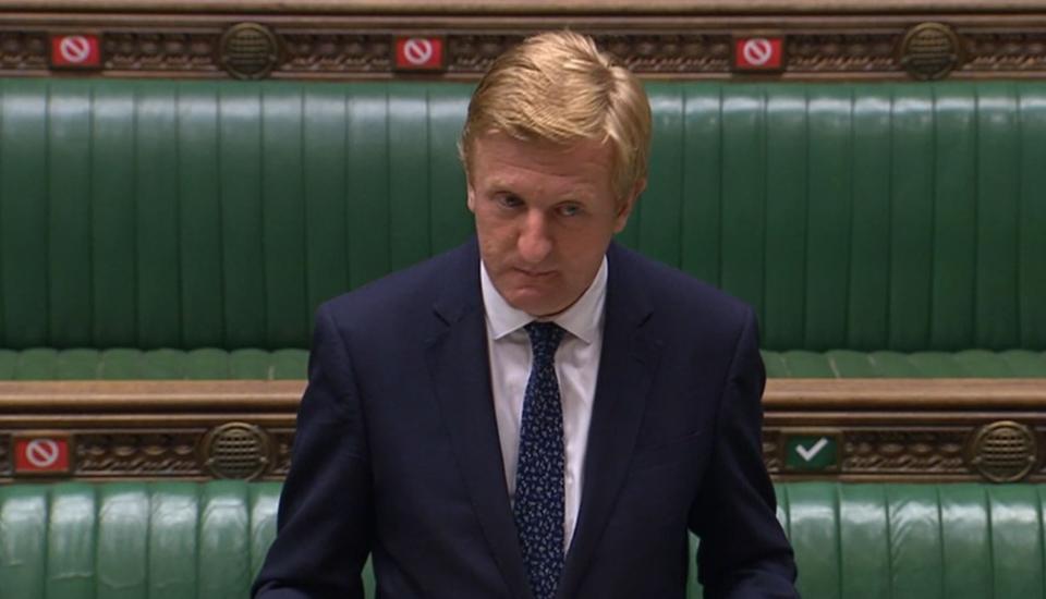 Oliver Dowden makes a statement to MPs in the House of Commons (House of Commons/PA Wire)