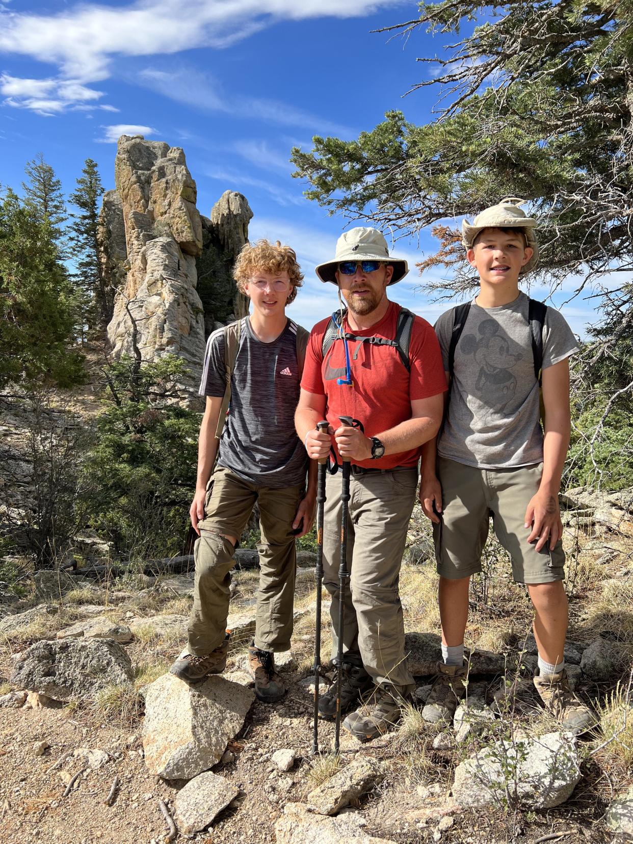 Jonathan Awe of Appleton and his sons, Elijah and Isaiah, were among the 275 passengers on the Amtrak train that derailed Monday in Missouri. Awe is hospitalized after the derailment. They were heading home following a Boy Scout trip to Philmont Scout Ranch in New Mexico.