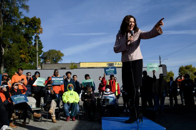 Whitmer speaks to supporters during a campaign kickoff event in Detroit. (Photo: Brittany Greeson for HuffPost)
