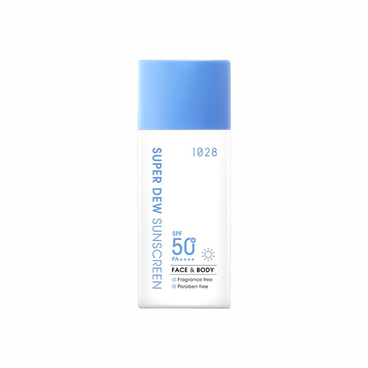 1028 超能曬水感防曬乳SPF50+PA++++，NT$350