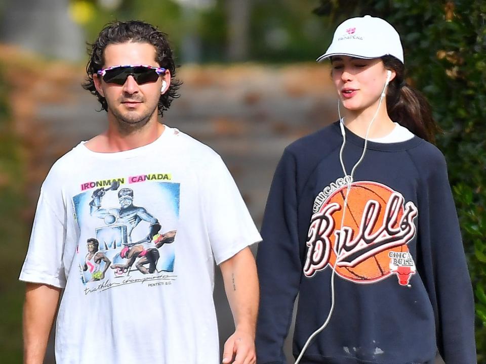 shia labeouf and margaret qualley december 2020