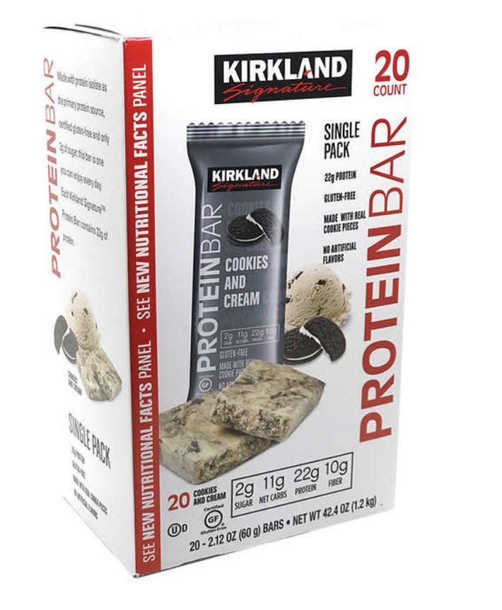 Kirkland's protein bars at Costco