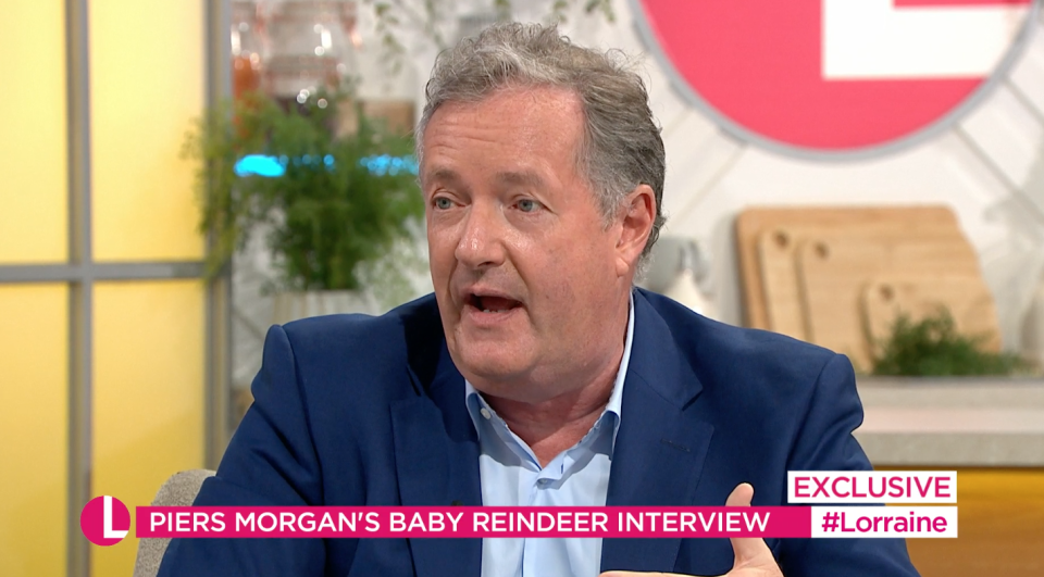 Piers Morgan returned to ITV. (ITV screengrab)