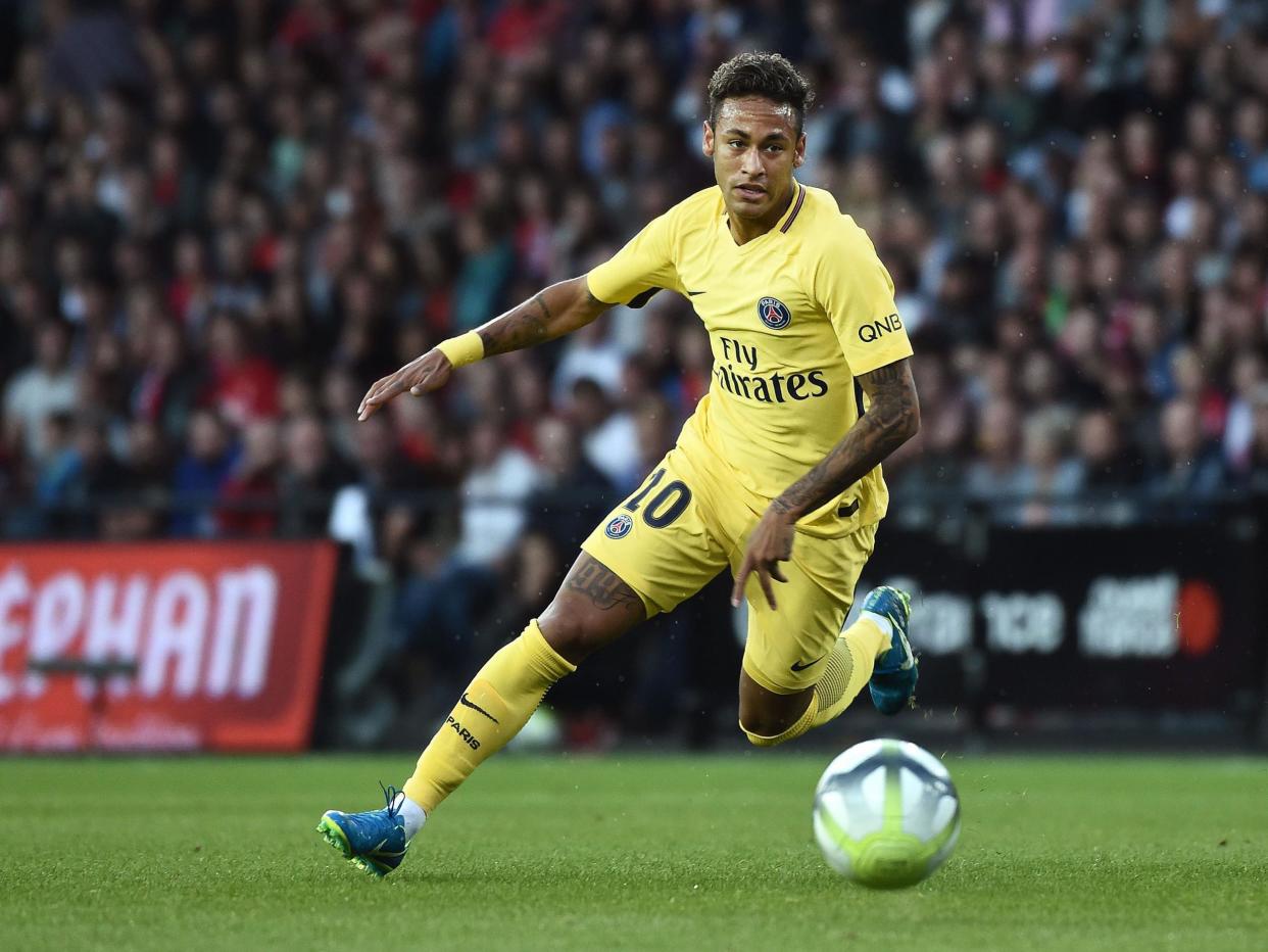 Neymar scored on his PSG debut on Sunday: Getty