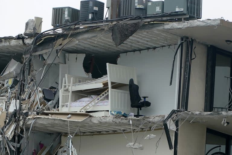 Así quedó el edificio que se derrumbó en Miami