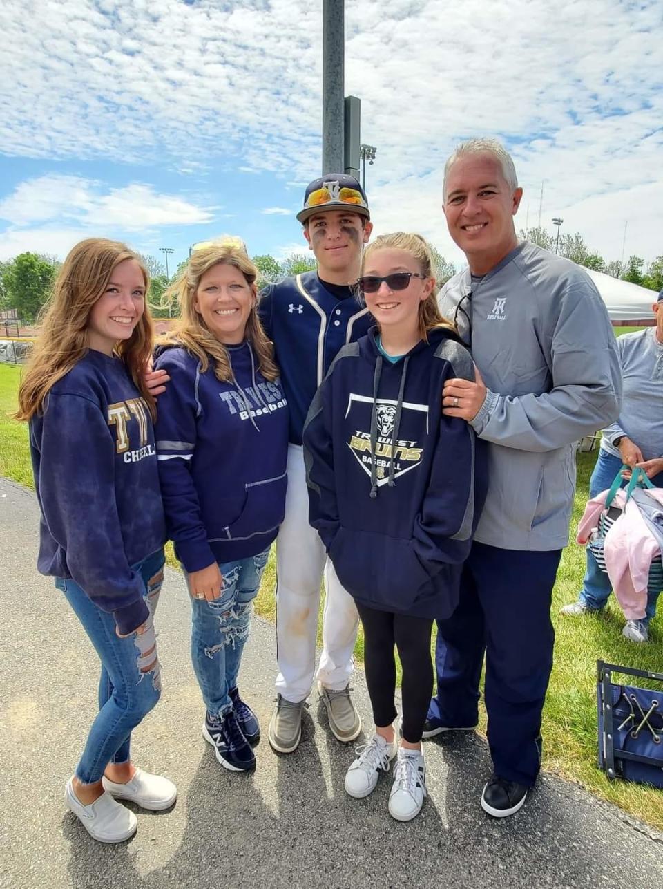 Jennifer White (second from left) with her family.