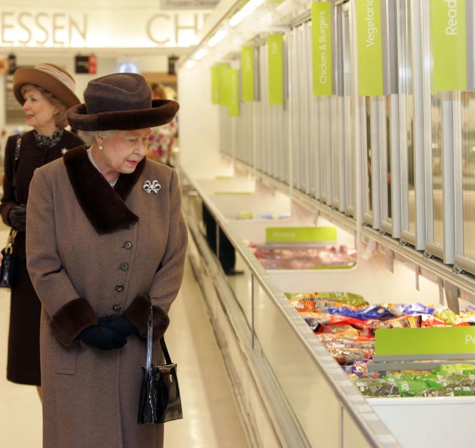 16 Photos of Queen Elizabeth, Prince Charles, and Other Royals at the Grocery Store