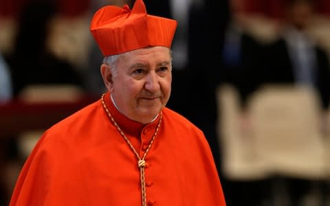 Chile's Cardinal Francisco Javier Errazuriz Ossa has also been removed - Credit: AP Photo/Andrew Medichini, File