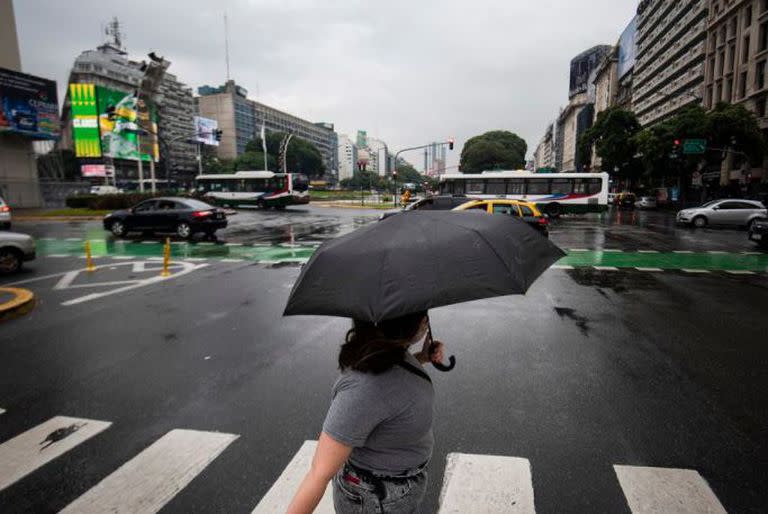 El Servicio Meteorológico Nacional emitió hoy una alerta por fuertes tormentas en la Ciudad