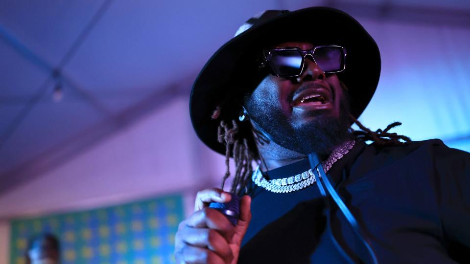 T-Pain performs onstage at the VIBE NEXT Showcase at Revival Coffee in Austin, Texas on March 16, 2022. - Credit: Christopher Polk for VIBE