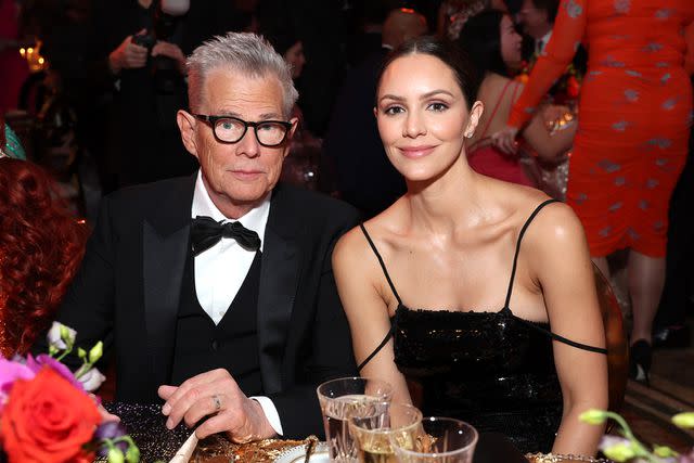 <p>Phillip Faraone/Getty Images</p> David Foster and Katharine McPhee attend the 2023 Gateway Celebrity Fight Night at JW Marriott Phoenix Desert Ridge Resort & Spa on April 01, 2023 in Phoenix, Arizona.