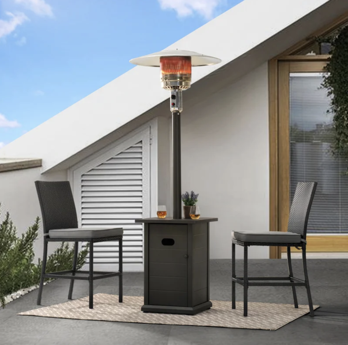 Sunjoy 45,000 BTU Lennick Propane Patio Heater (Photo via Wayfair)