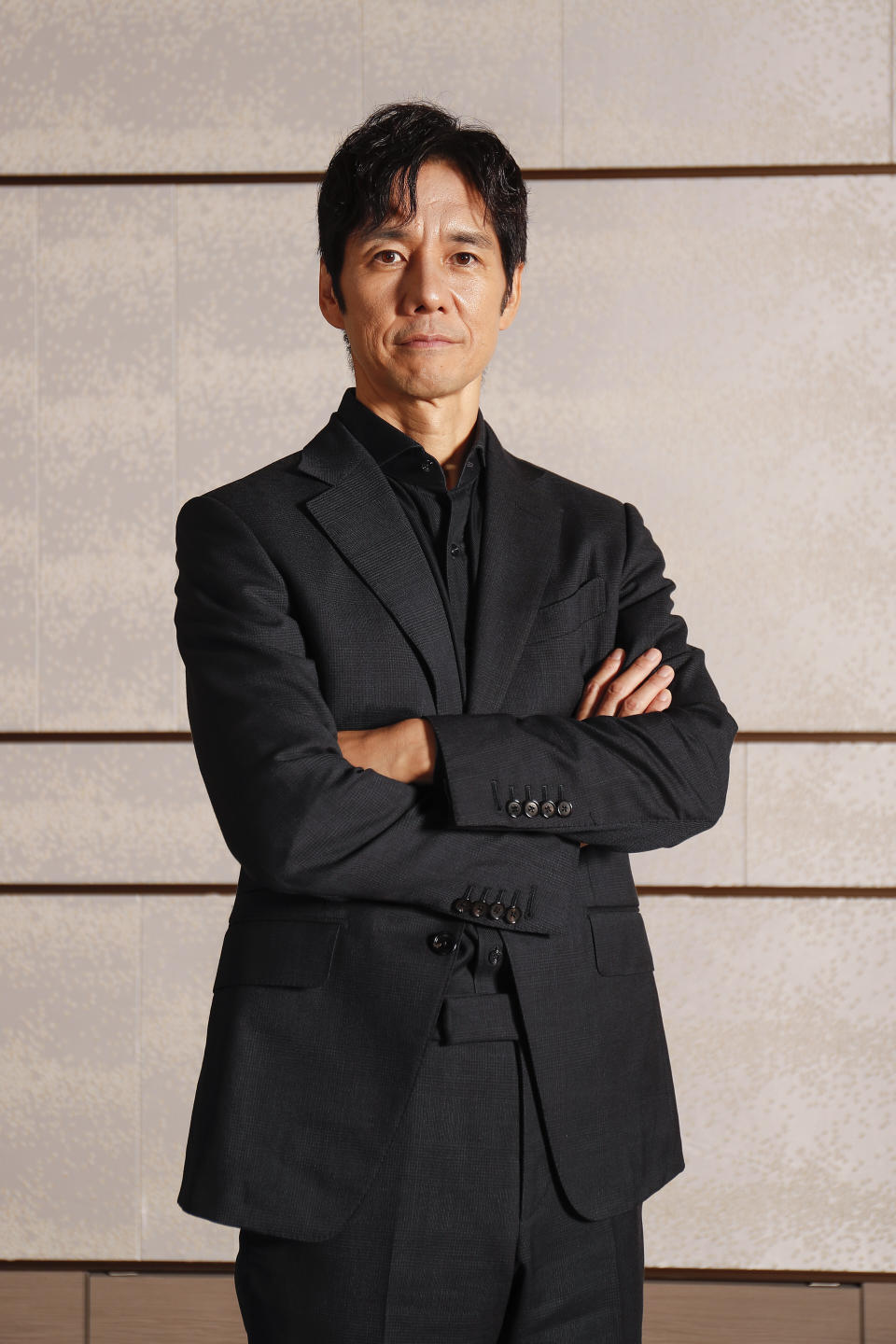 Hidetoshi Nishijima poses for a photo in Tokyo on Tuesday, June 25, 2024, during a media event for the Apple TV+ series "Sunny." (Photo/Rodrigo Reyes Marin)