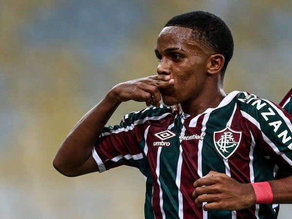 Kayky celebrates after scoring for Fluminense (Fluminense FC/ Facebook)