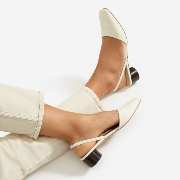 The Tapered Square Toe Slingback