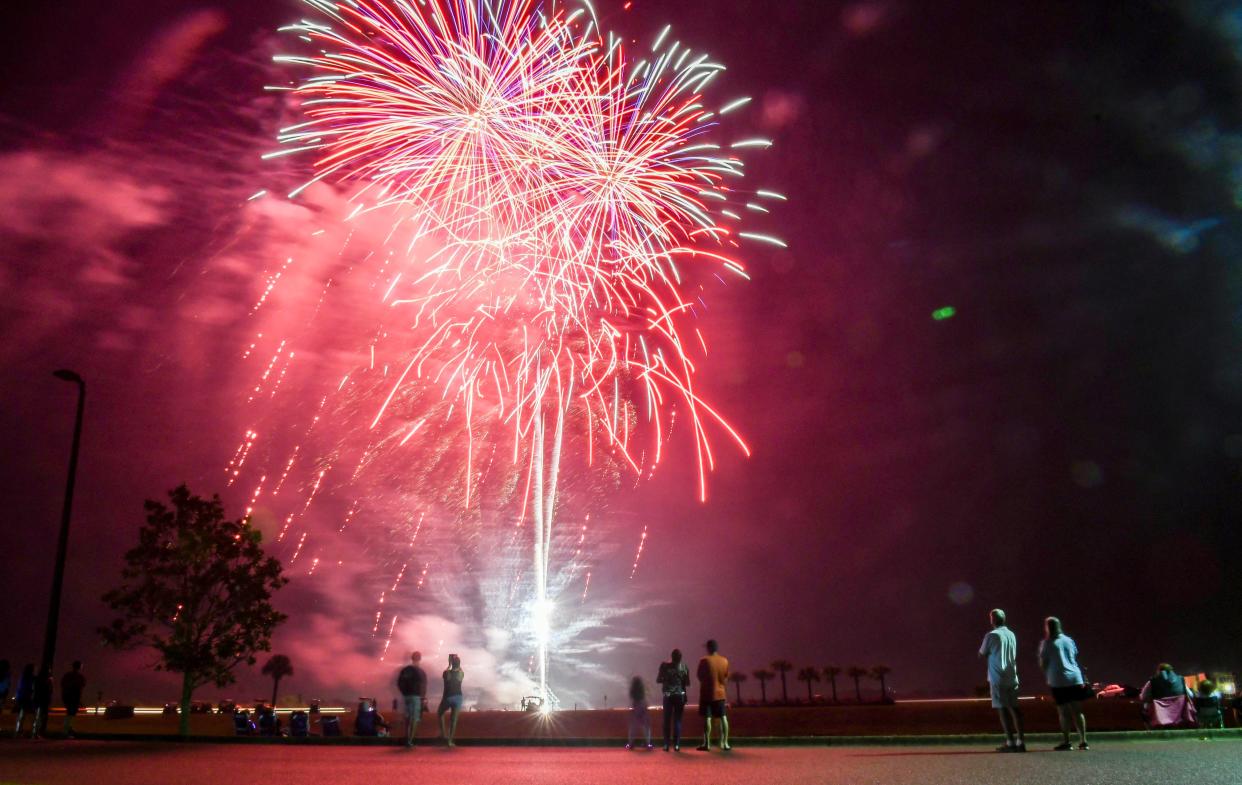 Fireworks shows like this one in 2020 over Viera are planned across the Space Coast starting July 2.