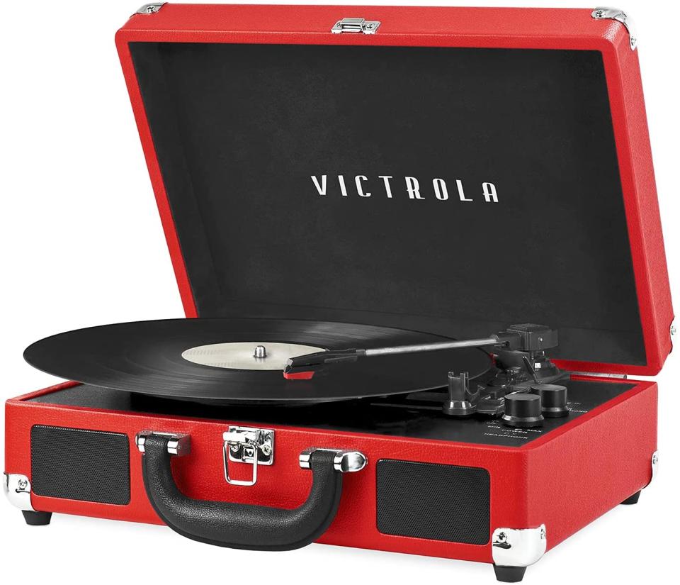 Victrola Vintage 3-Speed Bluetooth Portable Suitcase Record Player