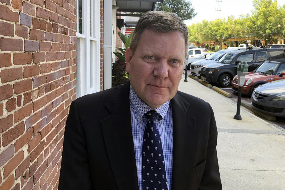 In this Aug. 27, 2019, photo, new Allendale County Manager William Goodson poses for a picture, in Columbia, S.C. Goodson wants to make Allendale County a better place. (AP Photo/Jeffrey Collins)