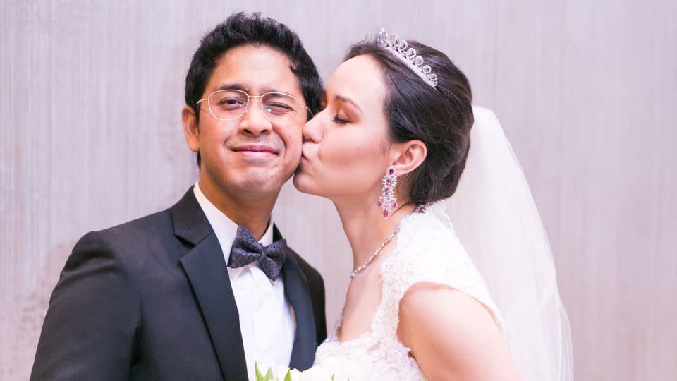 Ariff and Liliya got married in 2019, enjoying multiple wedding celebrations including a big party in Kuala Lumpur, Malaysia, where this photo was taken. -  Ariff Hassan and Liliya Dauletaliyeva