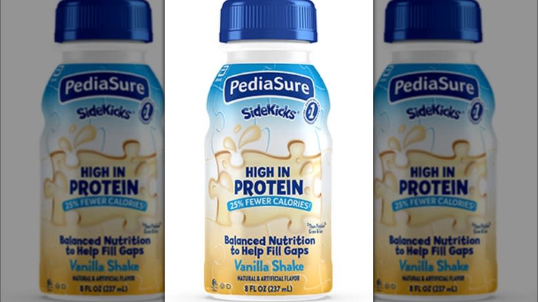 bottle of Vanilla PediaSure SideKick