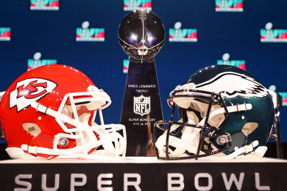 Epic showdown: The Kansas City Chiefs and Philadelphia Eagles will clash in the Super Bowl (Getty Images)