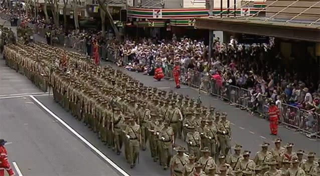 People attending Anzac Day commemorations are being asked to be vigilant. Picture: 7 News