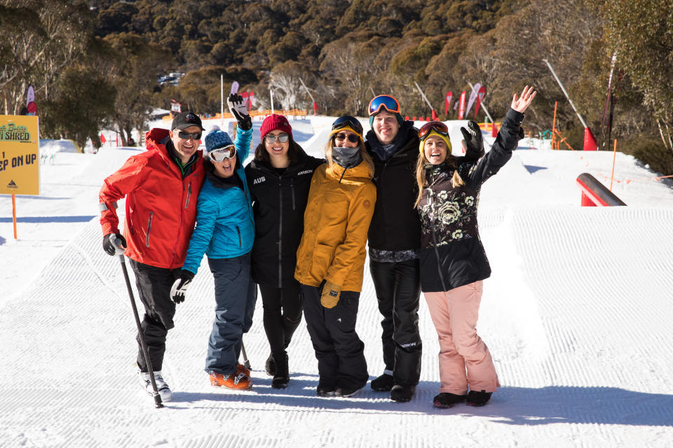 Michael Milton, Manuela Berchtold, Belle Brockoff, Jess Rich, Jarryd Hughes and Torah Bright were among the Olympic mentors for the day. Source: Supplied