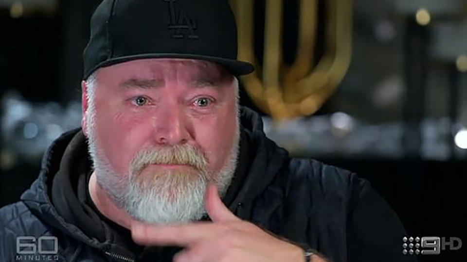 Kyle Sandilands crying on 60 Minutes
