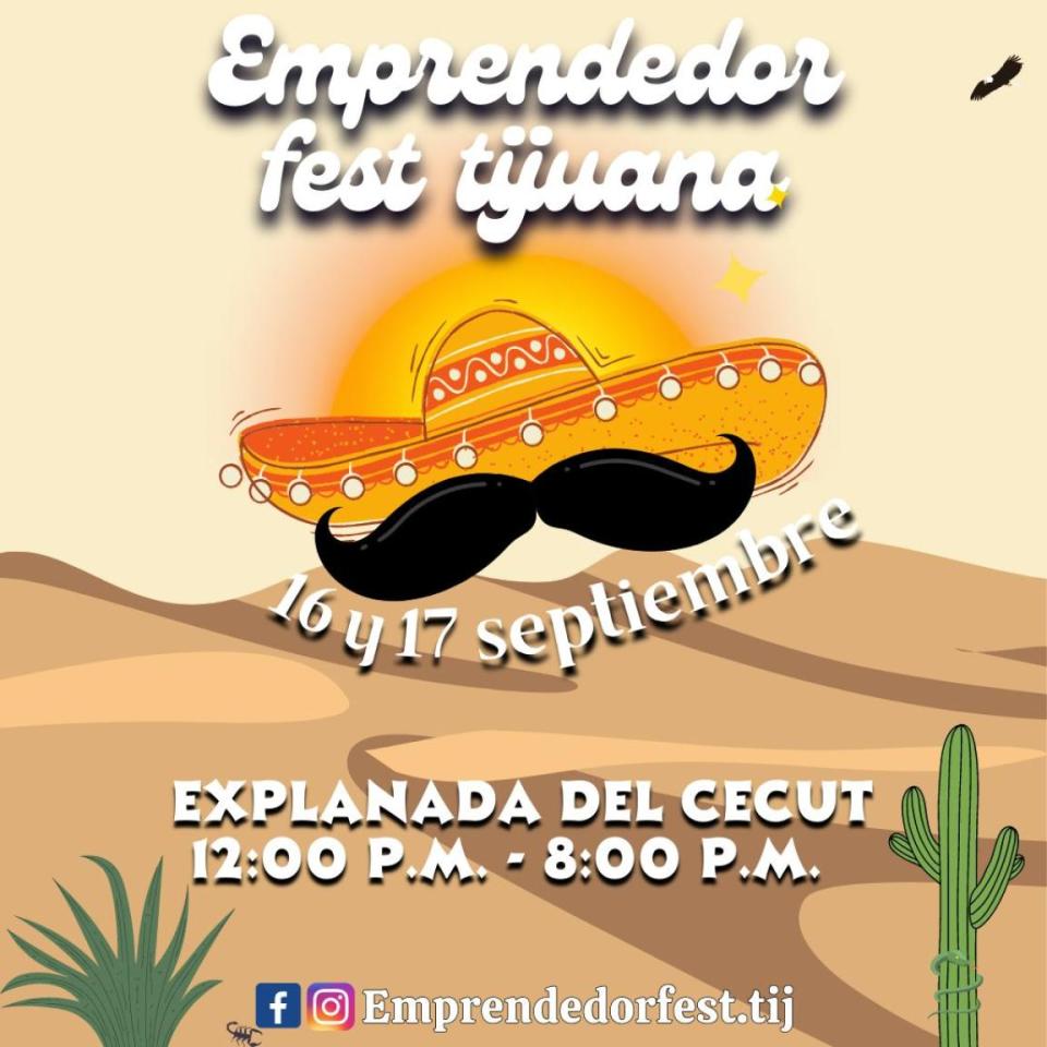 Flyer oficial de Emprendedor Fest Tijuana.