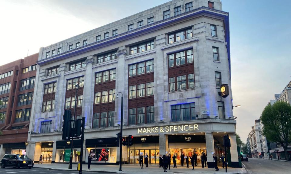 <span>‘The site contains three buildings of poor quality – unlisted and excluded from the surrounding conservation areas – with misaligned floor levels, cores and column grids.’</span><span>Photograph: Marks & Spencer</span>