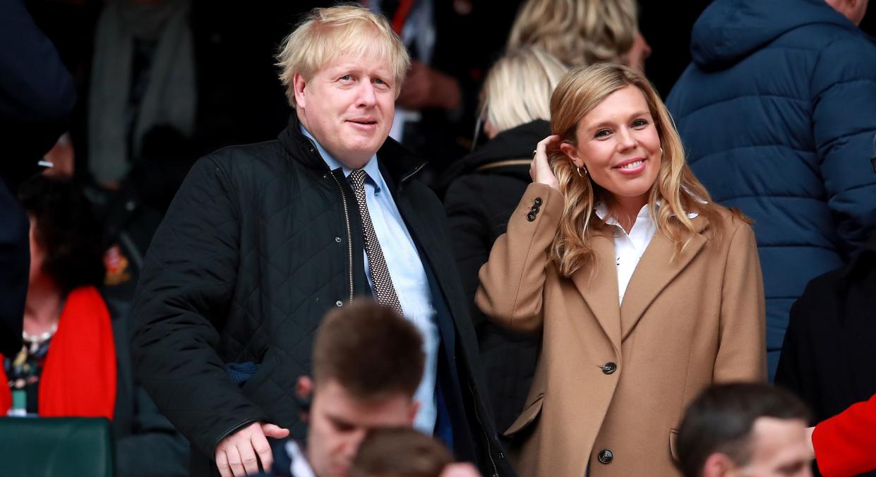 Carrie Symonds, who recently announced her pregnancy, stepped out in a stylish camel coat [Image: PA]