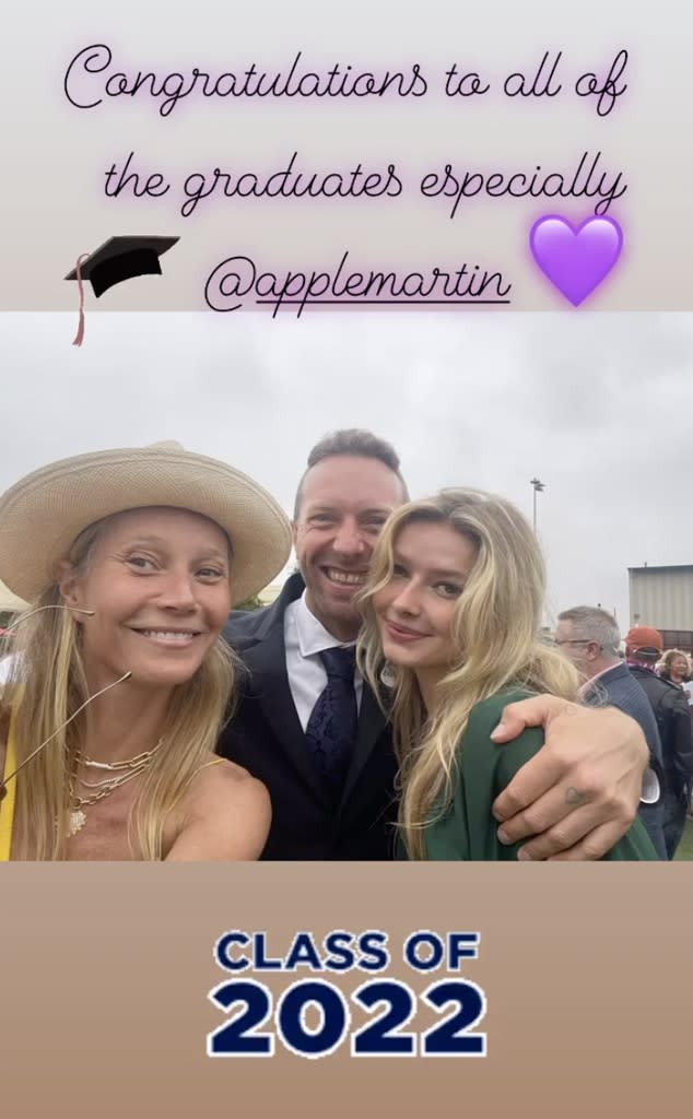 Chris Martin, Apple Martin, Gwyneth Paltrow, Graduation, Instagram