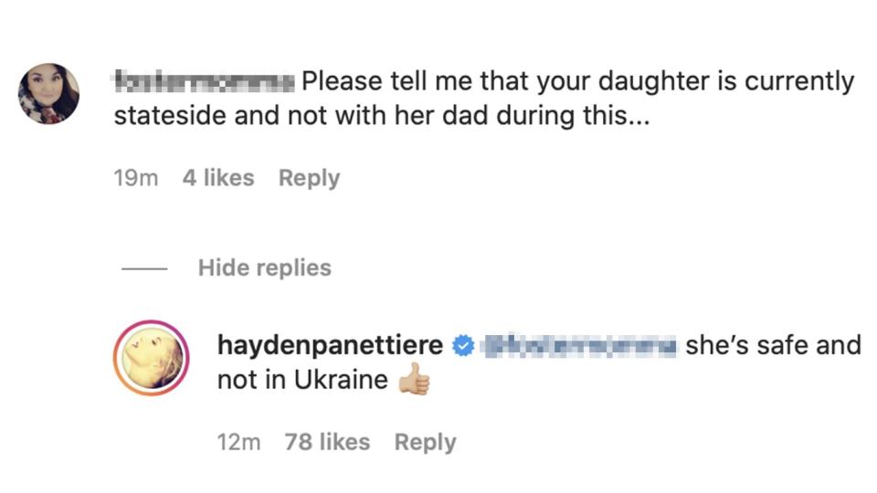 hayden panettiere's daughter safety