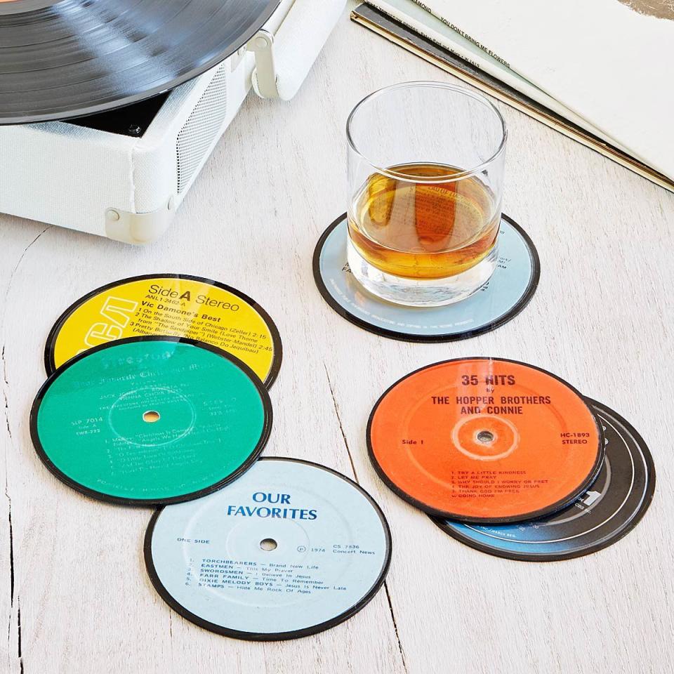 <p><a href="https://go.redirectingat.com?id=74968X1596630&url=https%3A%2F%2Fwww.uncommongoods.com%2Fproduct%2Fupcycled-record-coasters&sref=https%3A%2F%2Fwww.cosmopolitan.com%2Flifestyle%2Fa43379239%2Fmaximalist-decor%2F" rel="nofollow noopener" target="_blank" data-ylk="slk:Shop Now;elm:context_link;itc:0;sec:content-canvas" class="link ">Shop Now</a></p><p>Upcycled Record Coasters</p><p>$18.00</p><p>uncommongoods.com</p>