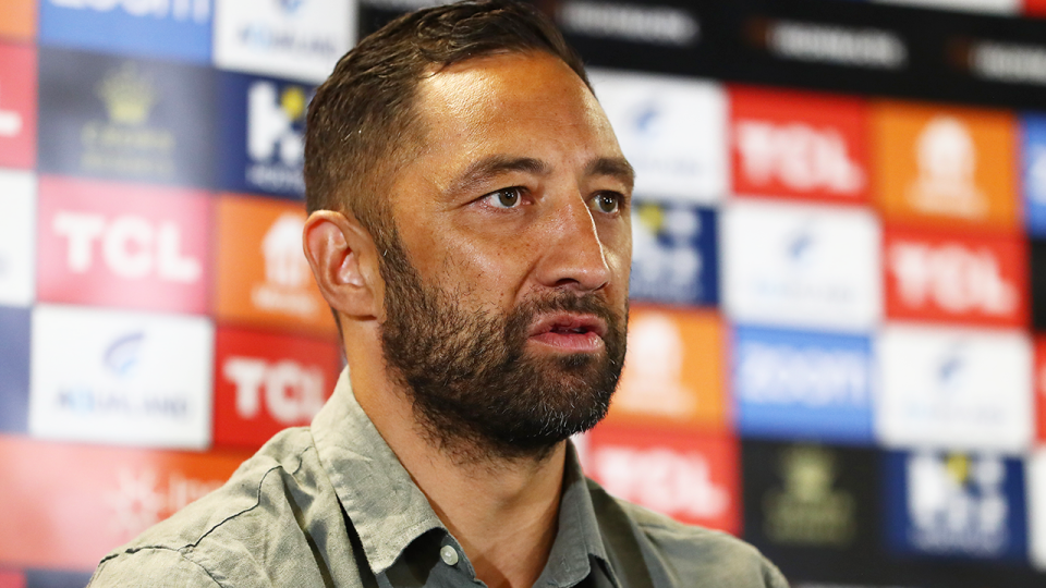 Benji Marshall (pictured) during a media press conference.