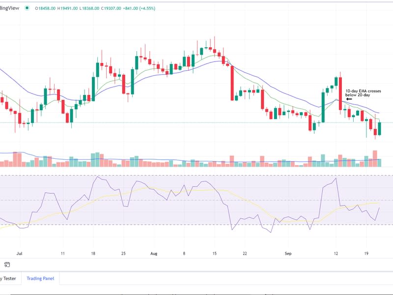 Bitcoin/U.S. dollar daily chart along with RSI metric (Glenn Williams Jr./TradingView)